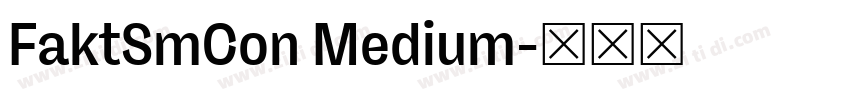 FaktSmCon Medium字体转换